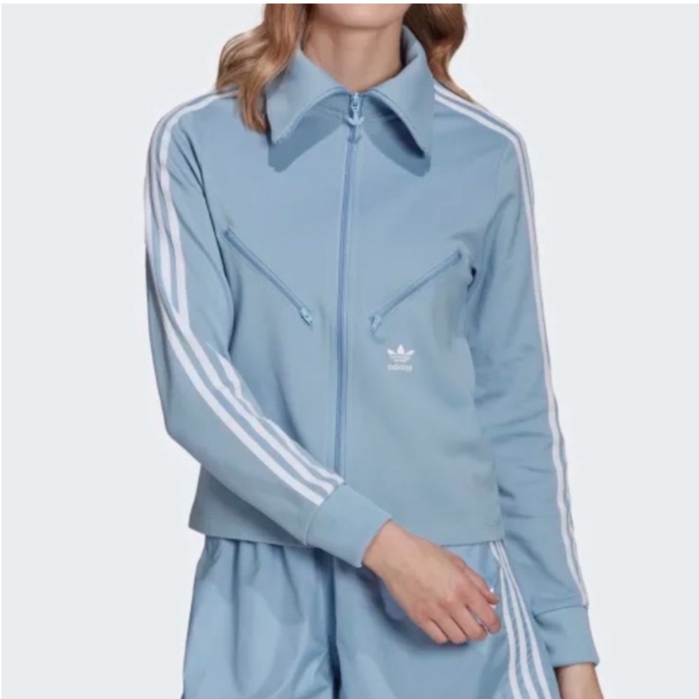 Adidas Light Blue Jacket - M